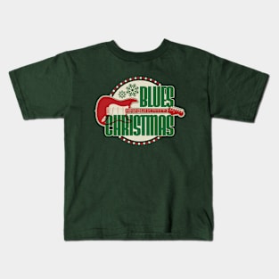 Merry Blues Christmas Kids T-Shirt